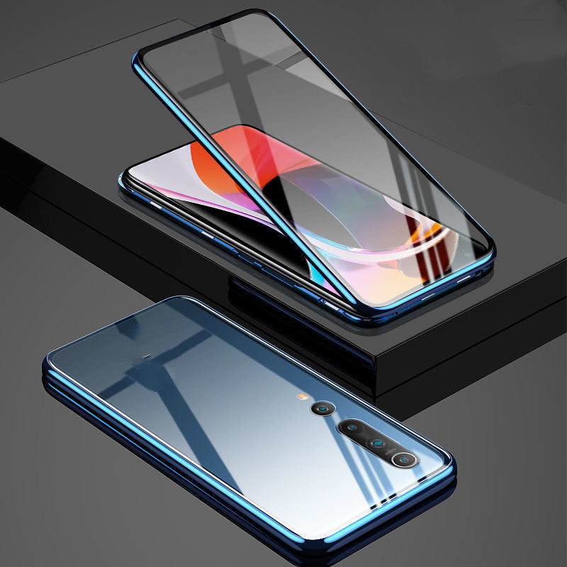 Double-sided Glass Magnetic Metal Phone Case - iztia