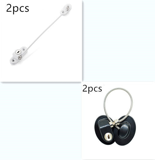 Window Security Chain Lock Window Cable Lock Restrictor Multifunctional Window Lock Door Security Guard for Baby Safety 1Pcs - iztia