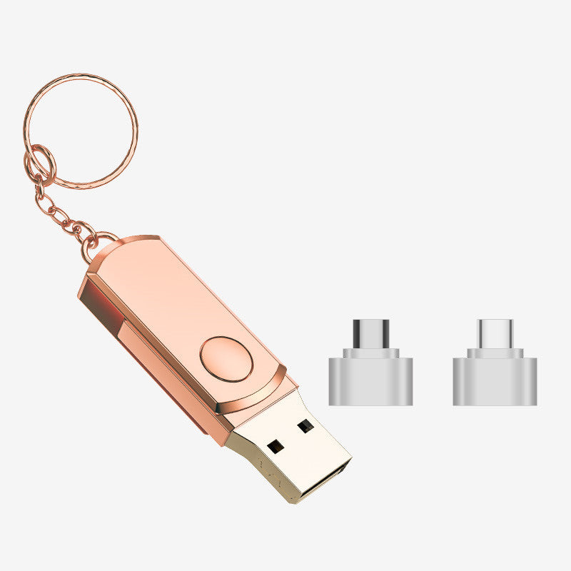 Compatible with Apple , Ultra-large capacity metal USB flash drive - iztia