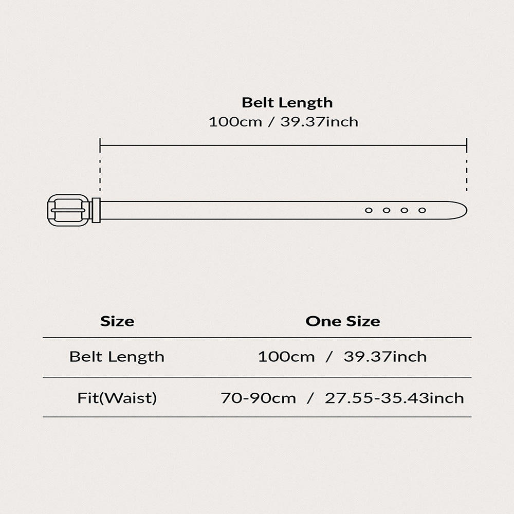Retro White Gem Personality All-matching Printed Fashion Decoration Belt - iztia