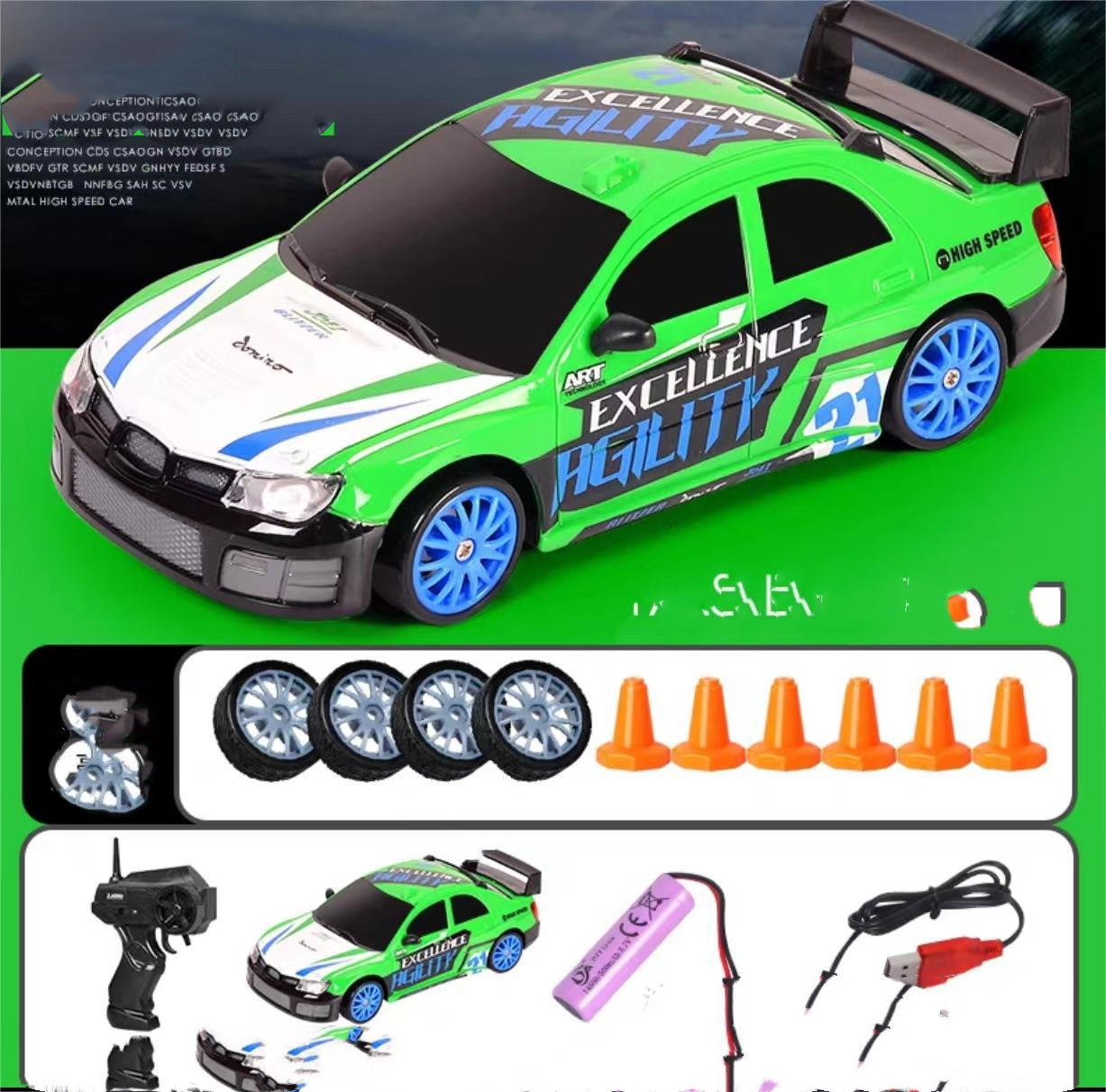 2.4G Drift Rc Car 4WD RC Drift Car Toy Remote Control GTR Model AE86 Vehicle Car RC Racing Car Toy For Children Christmas Gifts - iztia