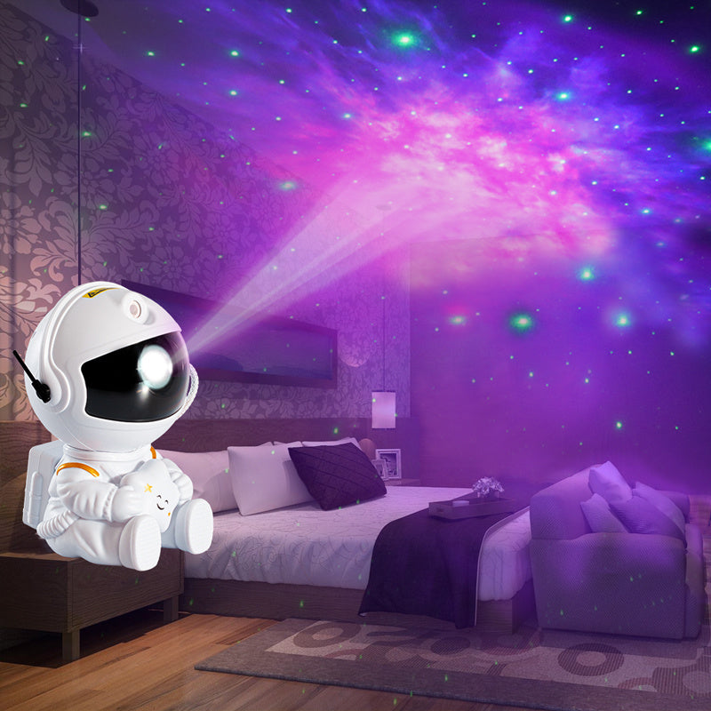 Mini Version Of Astronaut Star Projection Lamp Creative Gift Atmosphere Decorative Lamp Colorful Flowing Starry Night Light - iztia