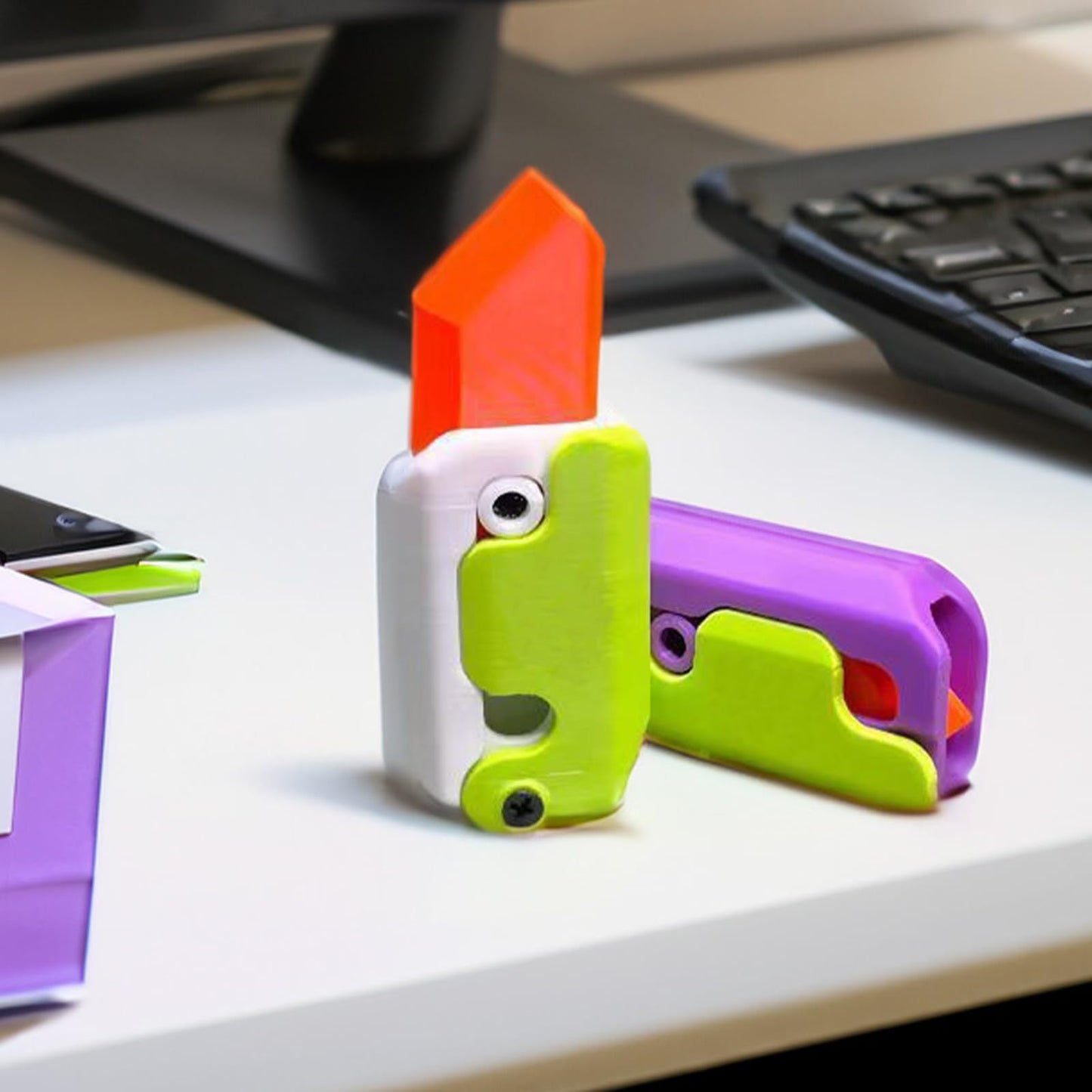 Copy of 3D Printing Gravity Cub Jumping Small Radish Knife Mini Model Student Prize Pendant Decompression Toy For Children Gift - iztia