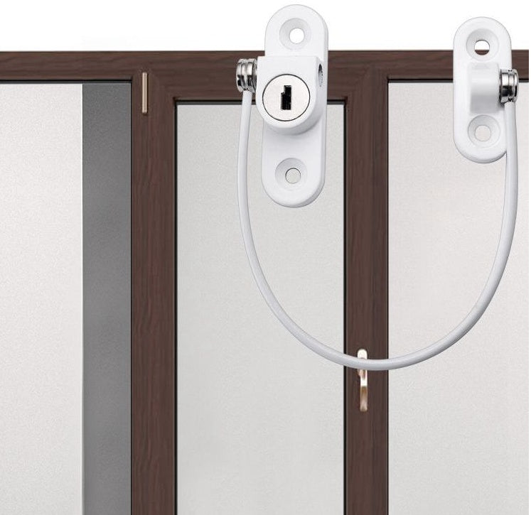 Window Security Chain Lock Window Cable Lock Restrictor Multifunctional Window Lock Door Security Guard for Baby Safety 1Pcs - iztia