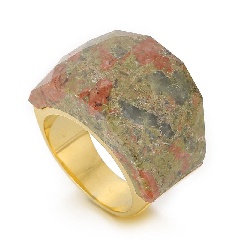 Women's Fashion Natural Stone Ring - iztia