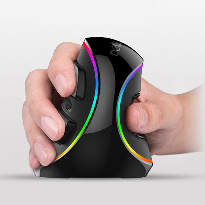 Vertical Ergonomic Snail RGB Anti-Mouse Hand Wired Mouse - iztia