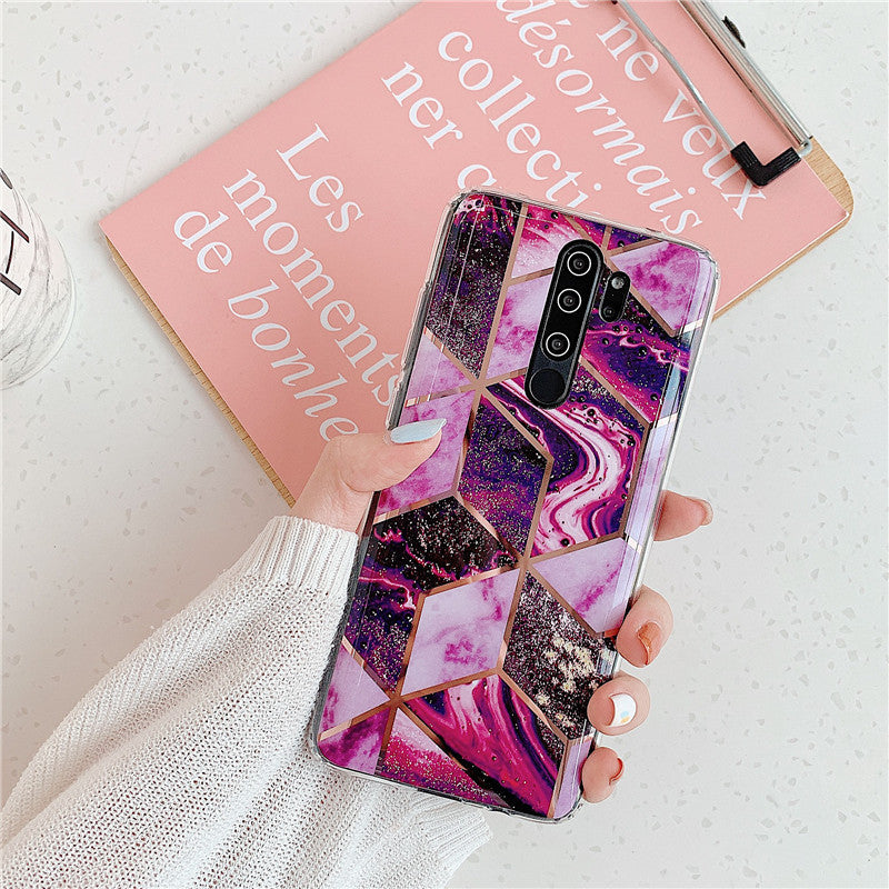 Plating Splice Marble Phone Cases - iztia