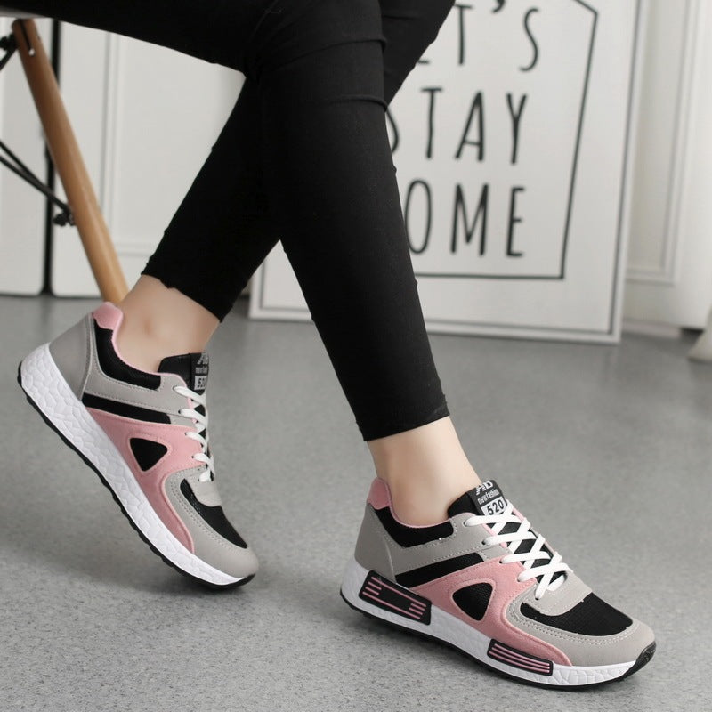 Sports Shoes Women's All-match Casual Shoes Forrest Shoes Student Breathable Board Shoes Flat Running Shoes - iztia