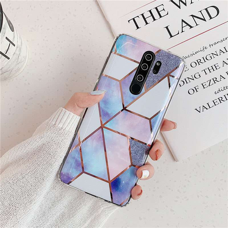 Plating Splice Marble Phone Cases - iztia