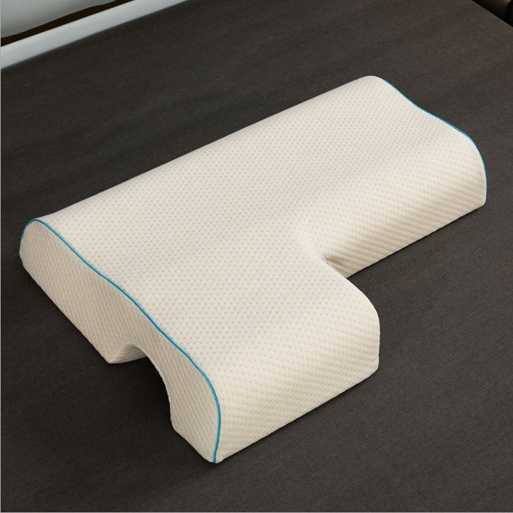 Couples Pillow Arched Cuddle Pillow With Slow Rebound Memory Foam For Arm Rest Hand Pillow - iztia