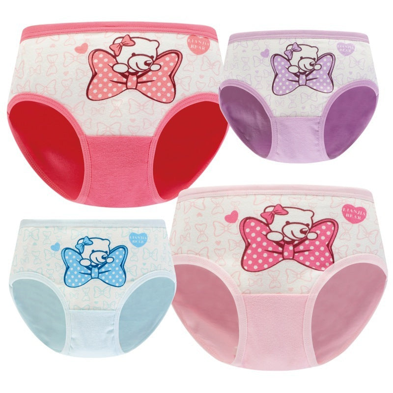 Girls' Underwear Cotton Children's Underwear Baby Briefs Children's Student Shorts - iztia
