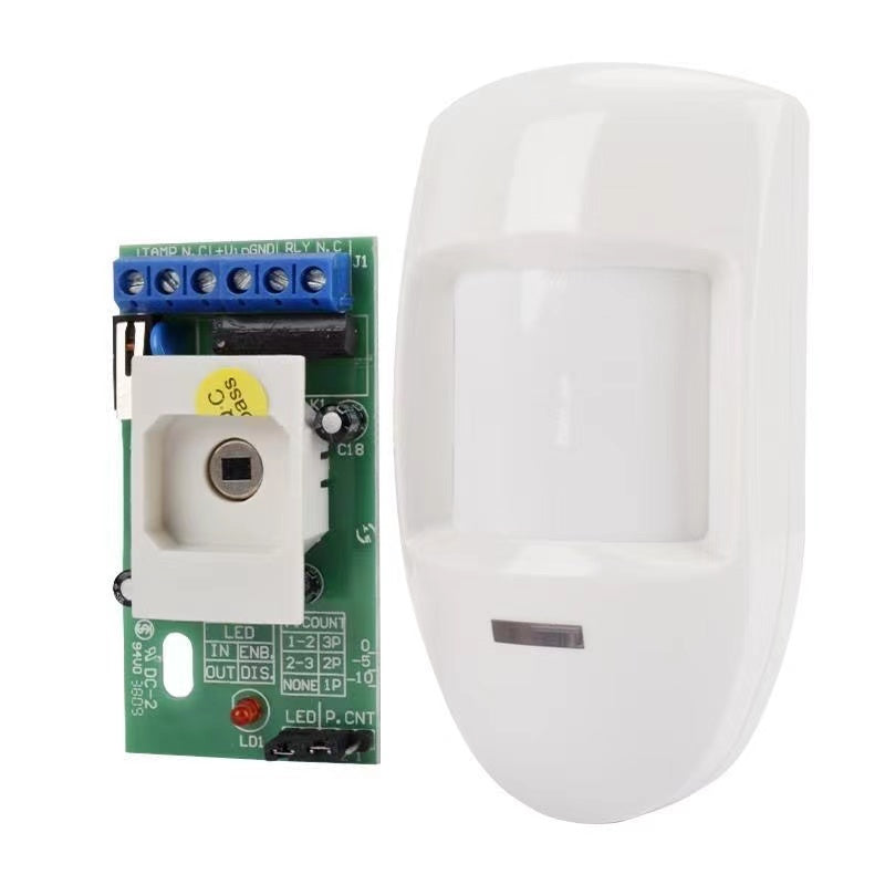 Wired Pir Motion Sensor Passive Infrared Detector Wall Mounted Warning Alarm Relay Home Security System - iztia