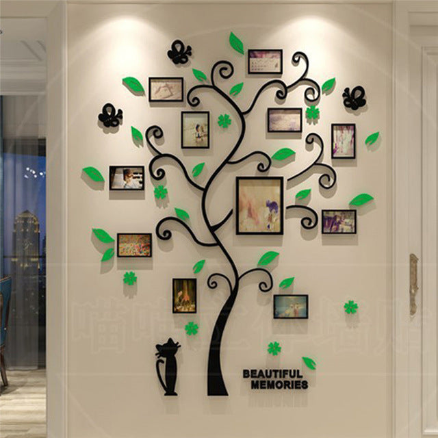 Family photo frame tree wall sticker - iztia