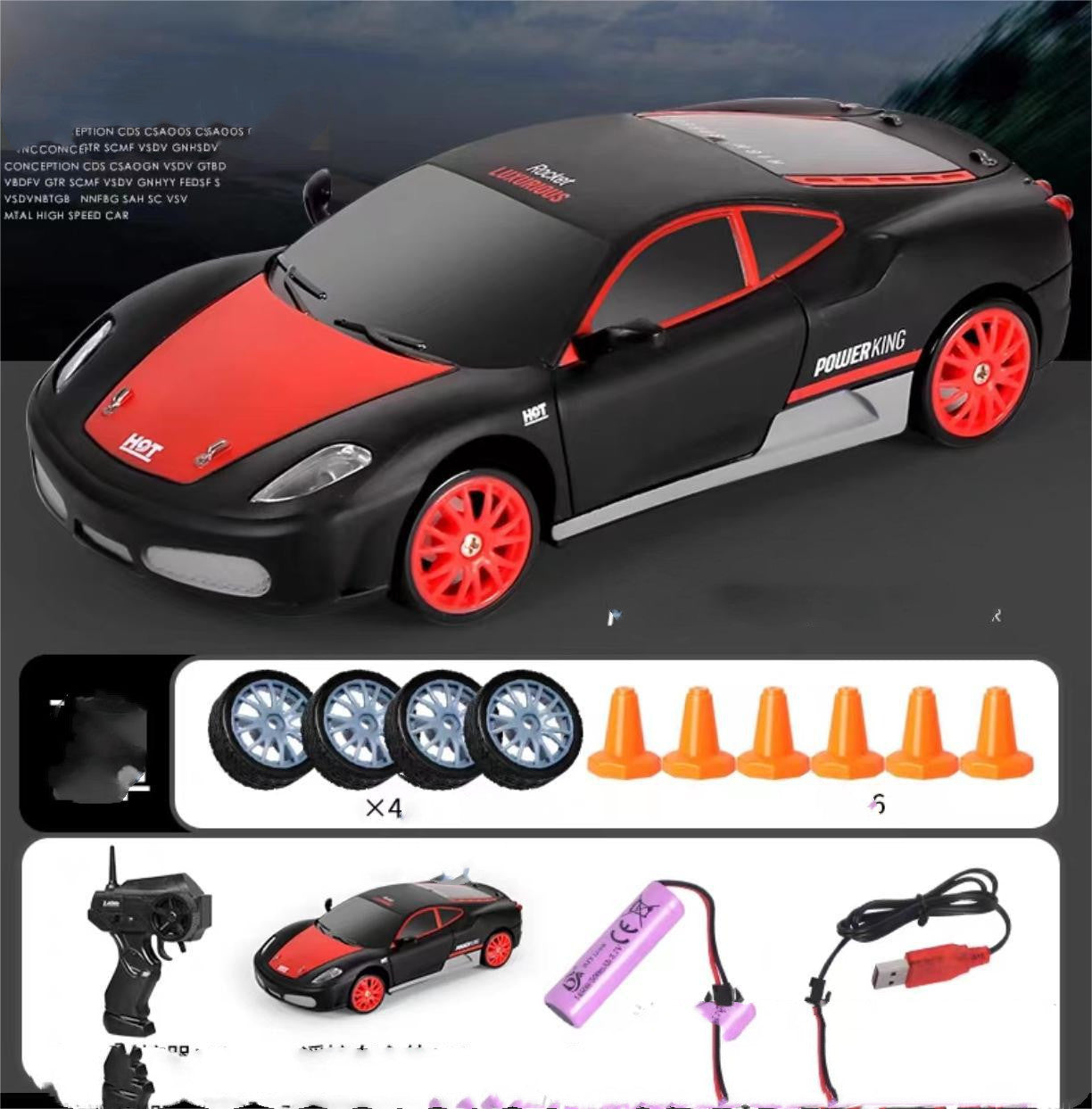 2.4G Drift Rc Car 4WD RC Drift Car Toy Remote Control GTR Model AE86 Vehicle Car RC Racing Car Toy For Children Christmas Gifts - iztia