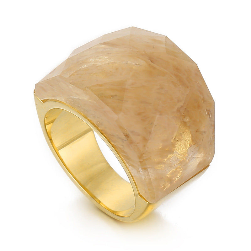 Women's Fashion Natural Stone Ring - iztia