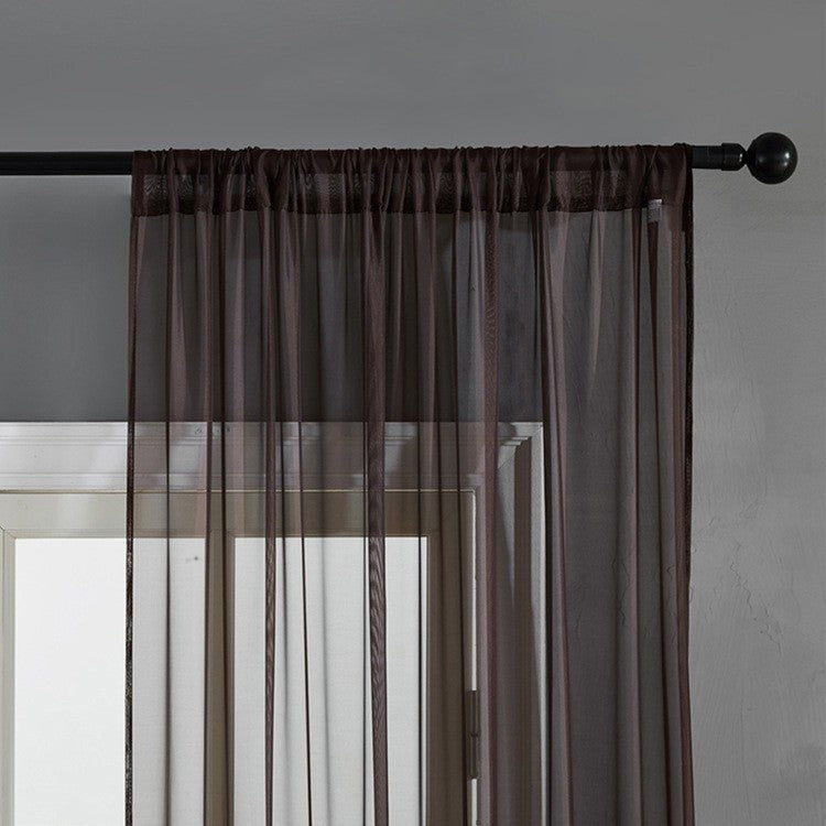 Modern And Simple Pure Color Cotton And Linen Window Screen - iztia