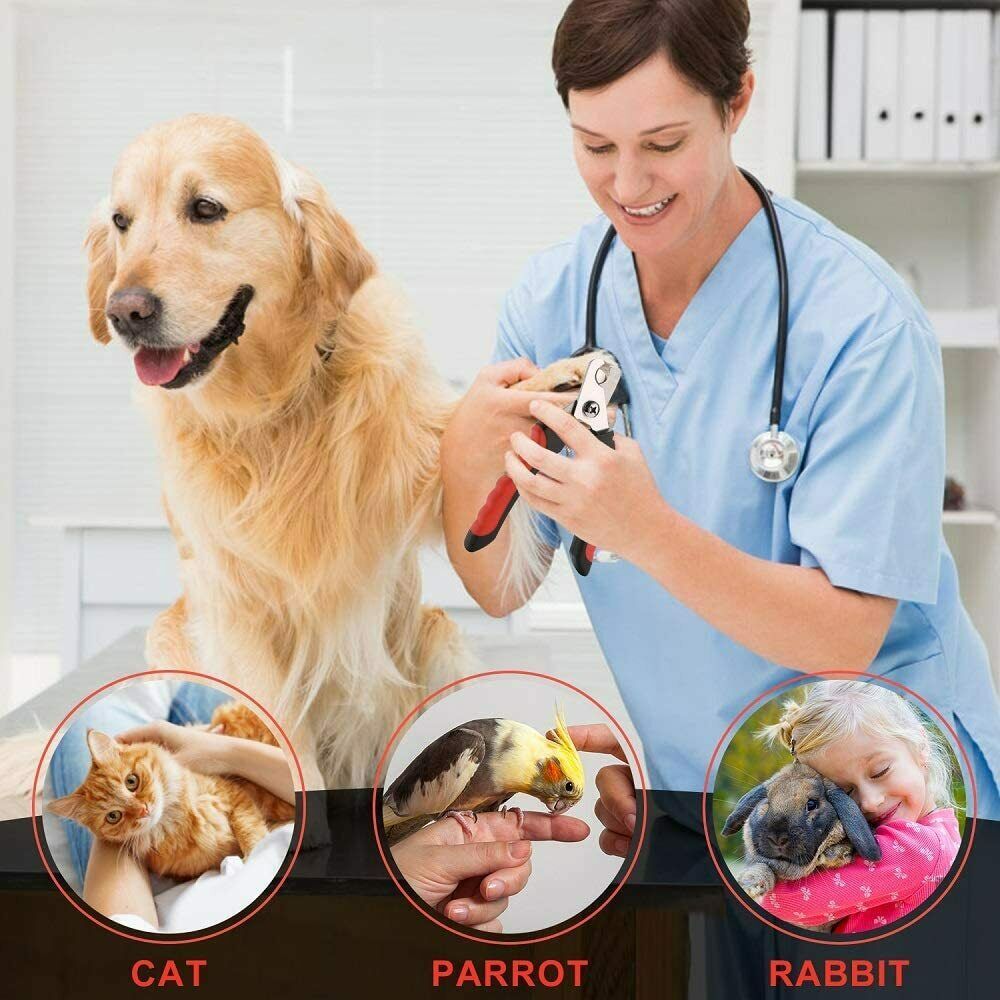 Dog Nail Clippers Nail Trimmer With Safety Guard Razor Pet Grooming - iztia