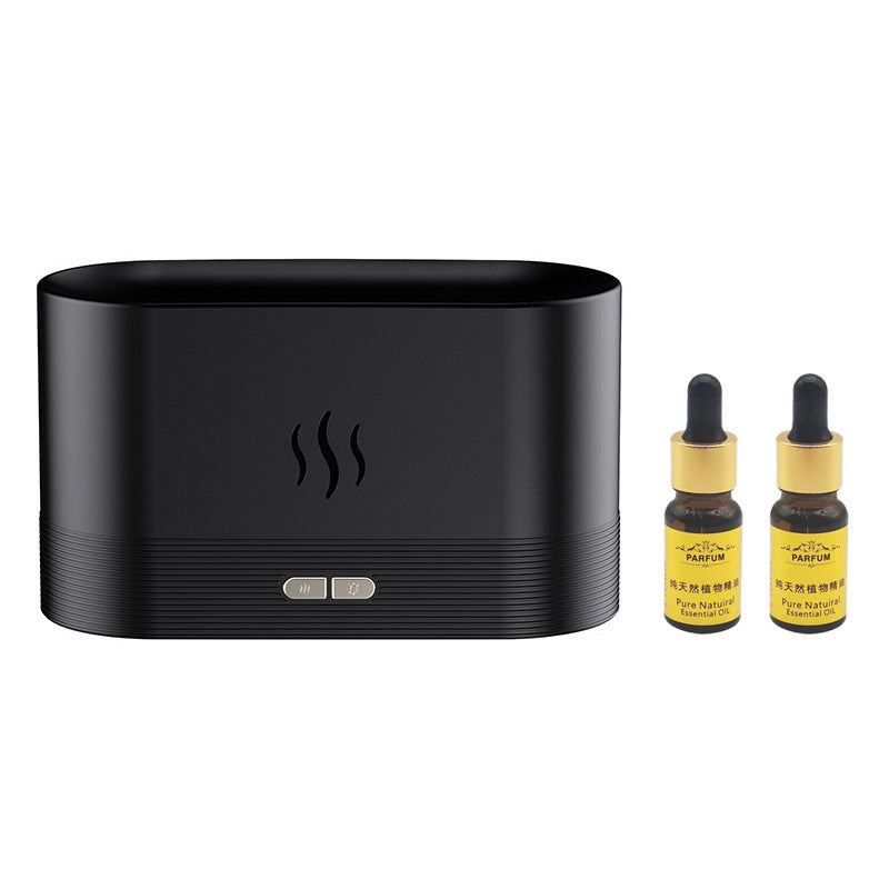 Drop Shipping Factory Direct Sale Fire Flame Humidifier Aroma Diffuser 2022 Air Essential Oil Ultrasonic Humidifier - iztia