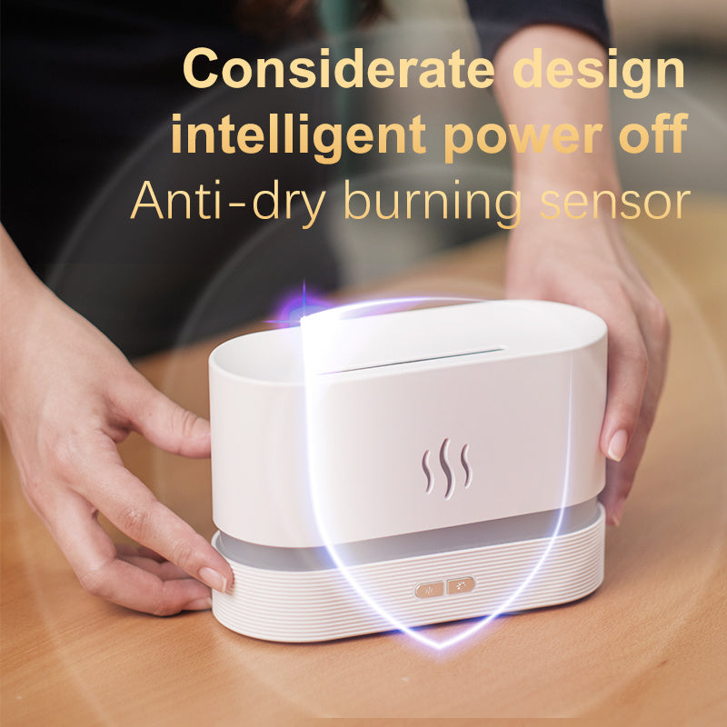 Drop Shipping Factory Direct Sale Fire Flame Humidifier Aroma Diffuser 2022 Air Essential Oil Ultrasonic Humidifier - iztia