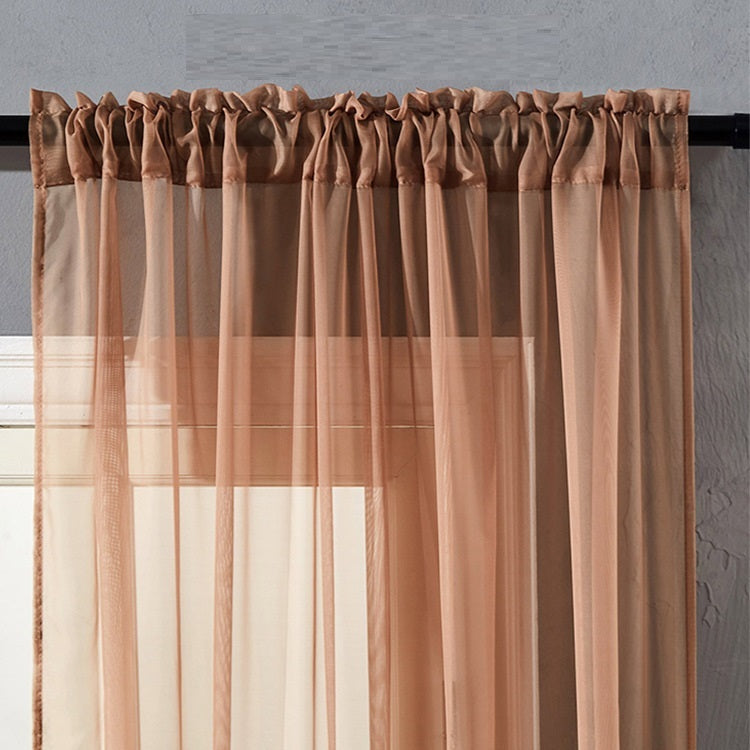 Modern And Simple Pure Color Cotton And Linen Window Screen - iztia