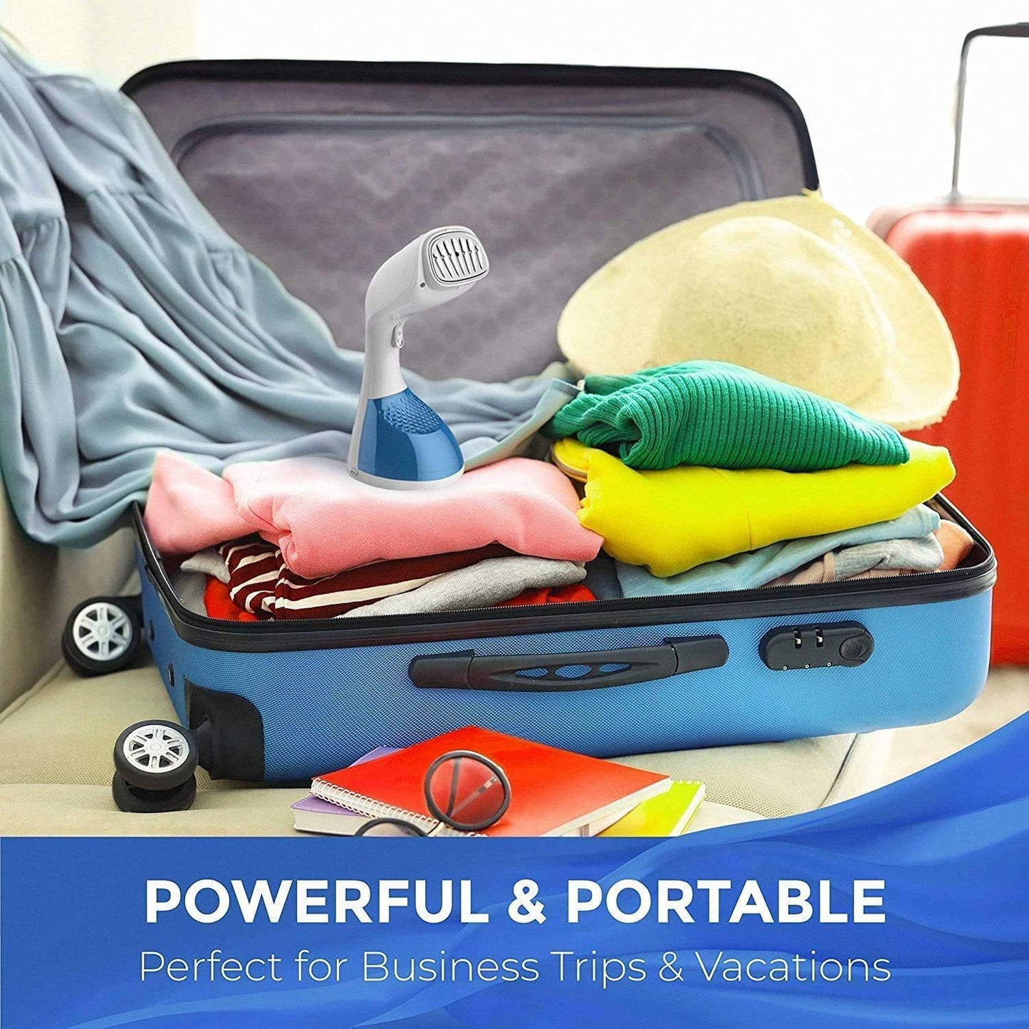 Clothes Steamer 1400 Watt Fast Heat Up Portable Handheld Garment Steamer For Travel And Home Use Wrinkle Remover Clothing Steamer - iztia