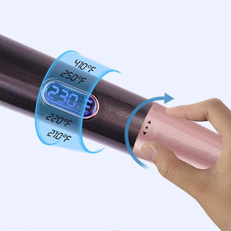 2 In 1 Hair Straightener And Curler Curling Iron For All Hair Types Tourmaline Ceramic Twisted Flat Iron For Hair Styling - iztia