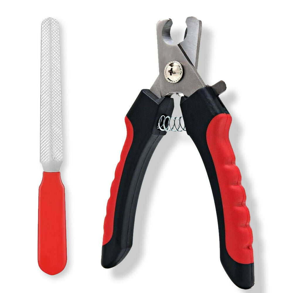 Dog Nail Clippers Nail Trimmer With Safety Guard Razor Pet Grooming - iztia