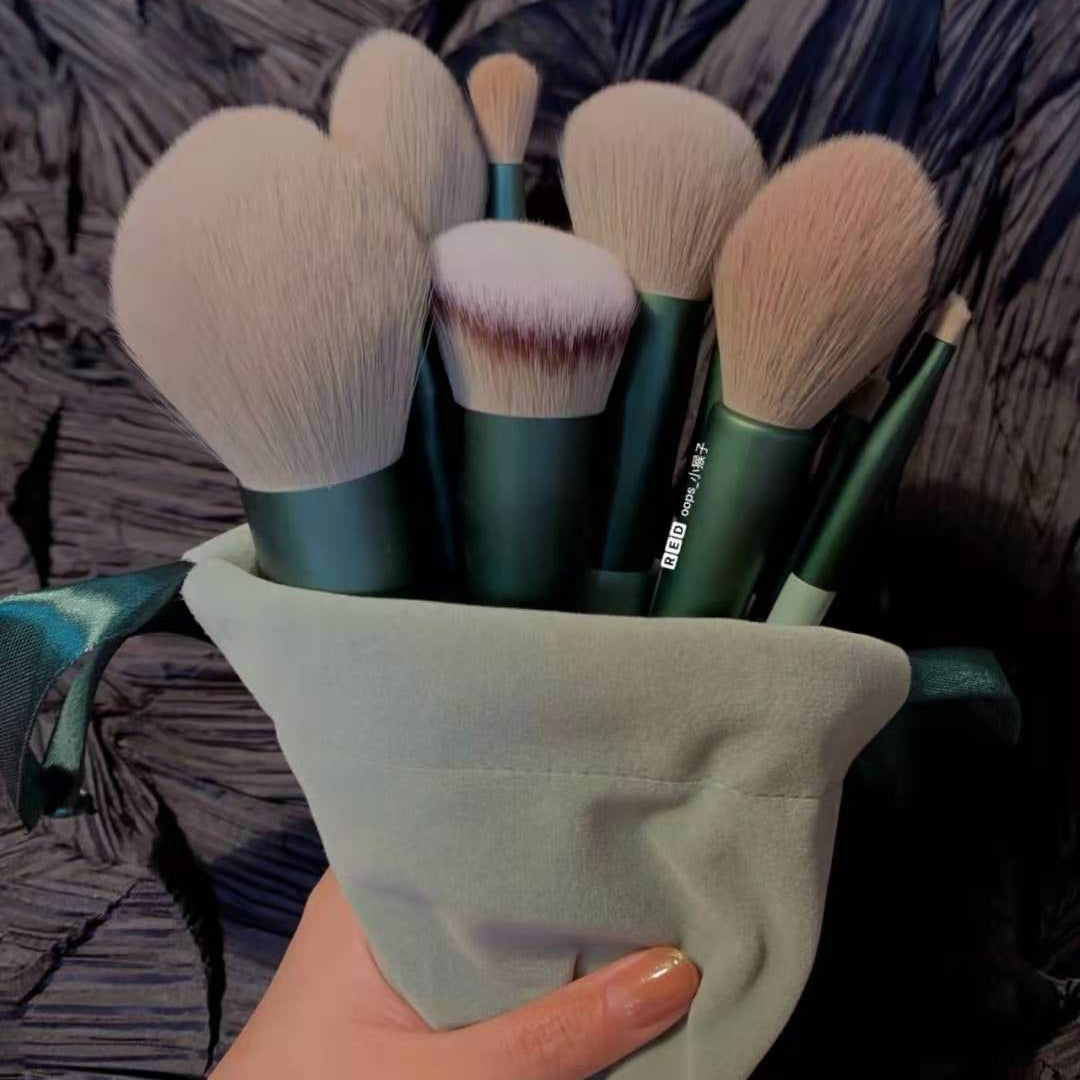 13Pcs Makeup Brush Set Make Up Concealer Brush Blush Powder Brush Eye Shadow Highlighter Foundation Brush Cosmetic Beauty Tools - iztia