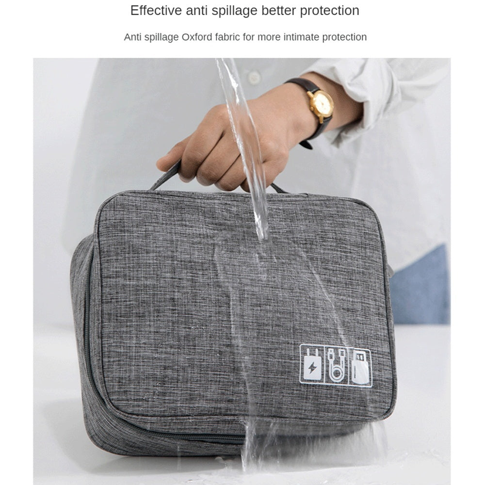 Electronics Organizer Travel Cable Organizer Bag Waterproof Portable Digital Storage Bag Electronic Accessories Case Cable Charger Organizer Case - iztia