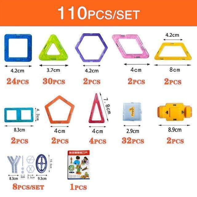 Magnetic Building Blocks DIY Magnets Toys For Kids Designer Construction Set Gifts For Children Toys - iztia