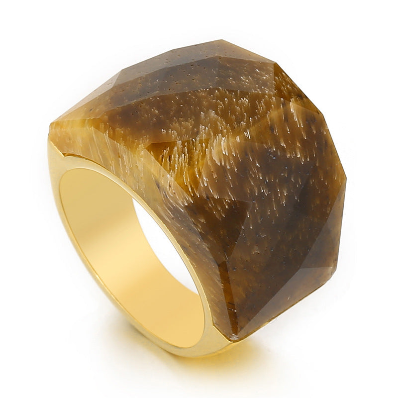 Women's Fashion Natural Stone Ring - iztia