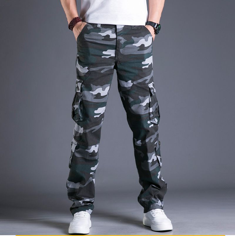 Men's Straight Outdoor Camouflage Pants - iztia
