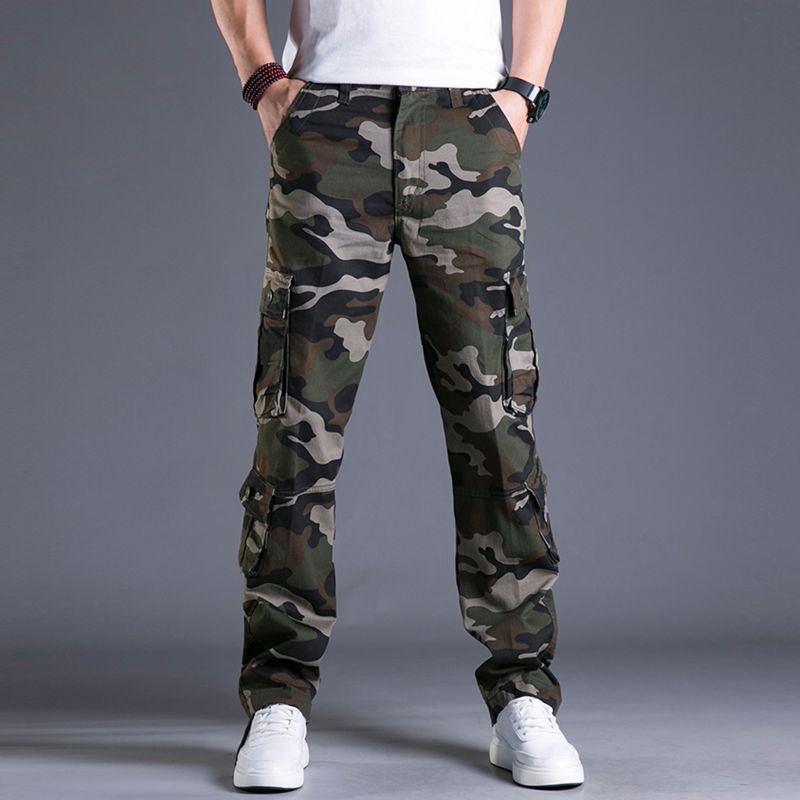 Men's Straight Outdoor Camouflage Pants - iztia