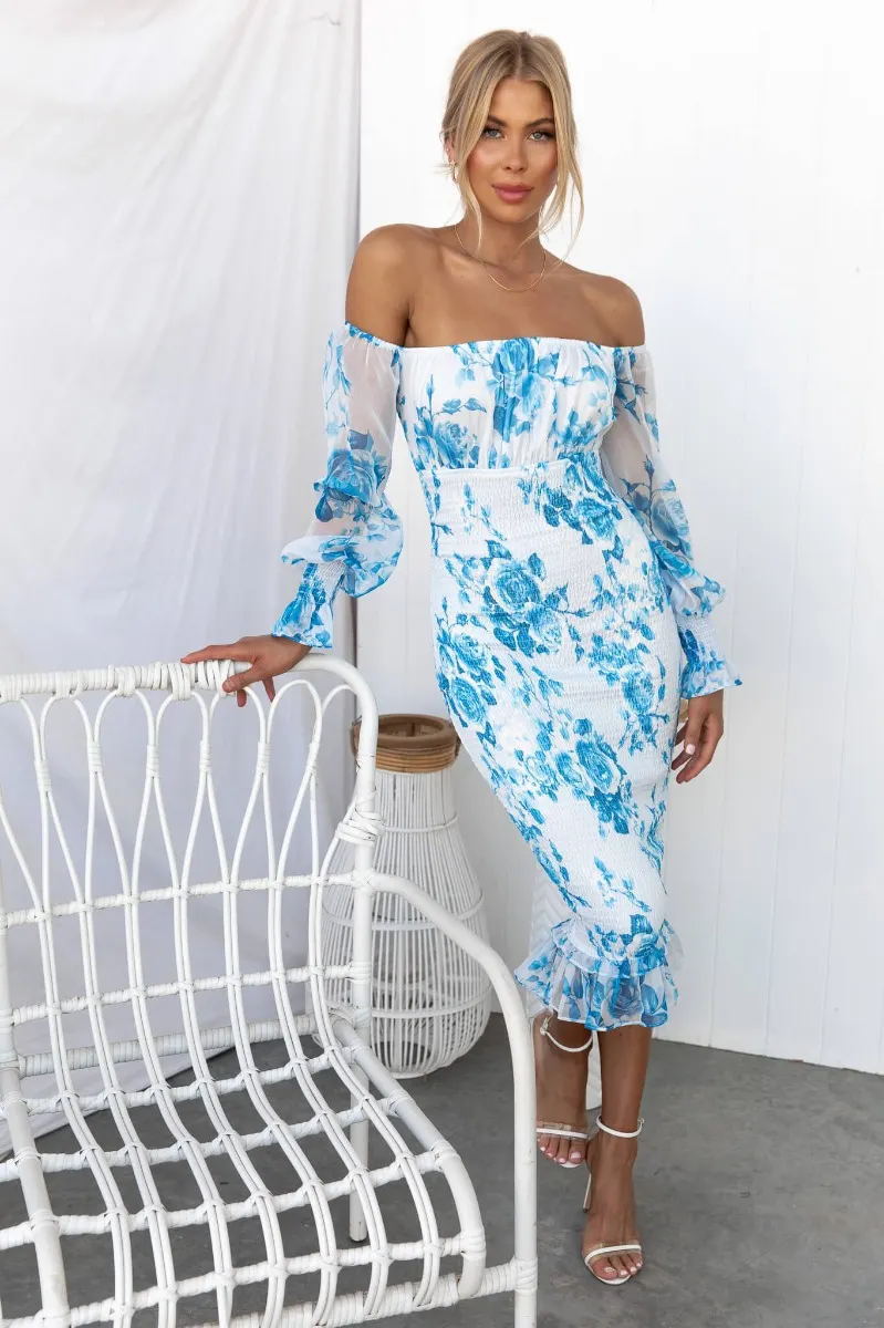 Women's Fashion Printed Tube Top Off-neck Dress - iztia