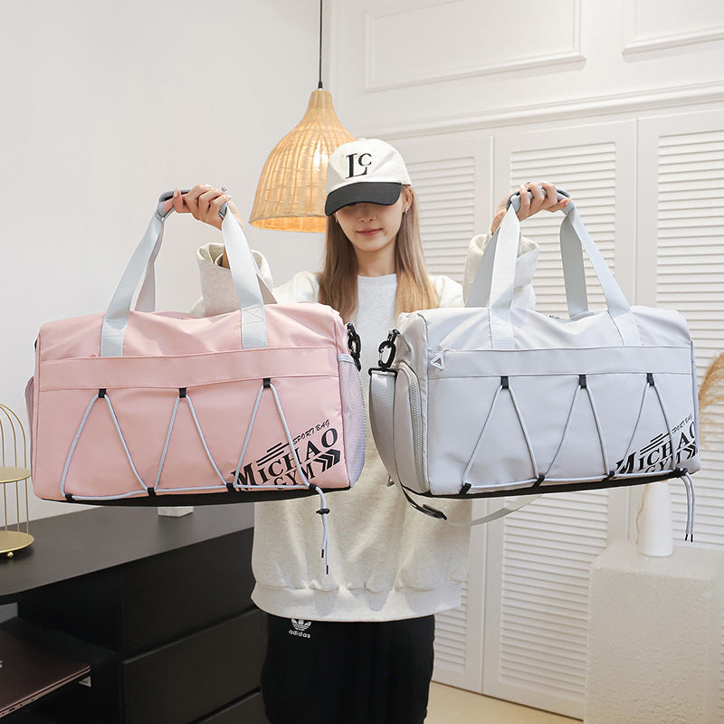 Large Capacity Lightweight Tote Luggage Bag Dry Wet Separation Swimming Gym Bag - iztia