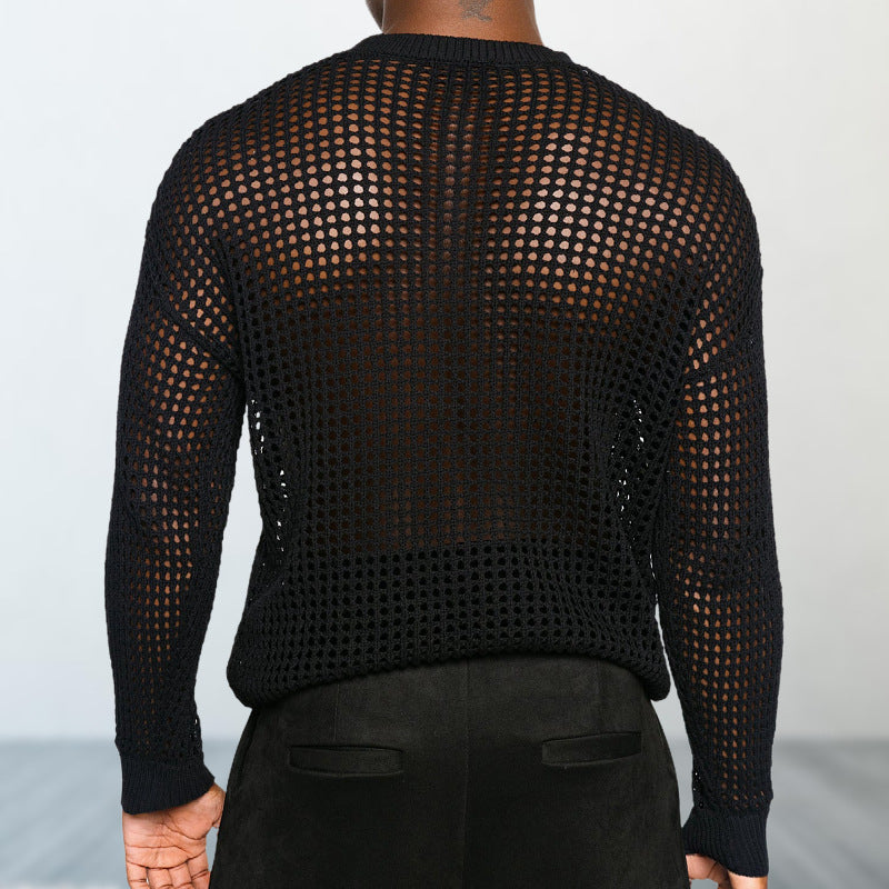 Versatile Thin Round Neck Pullover Thin Sweater - iztia