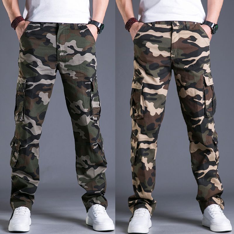 Men's Straight Outdoor Camouflage Pants - iztia