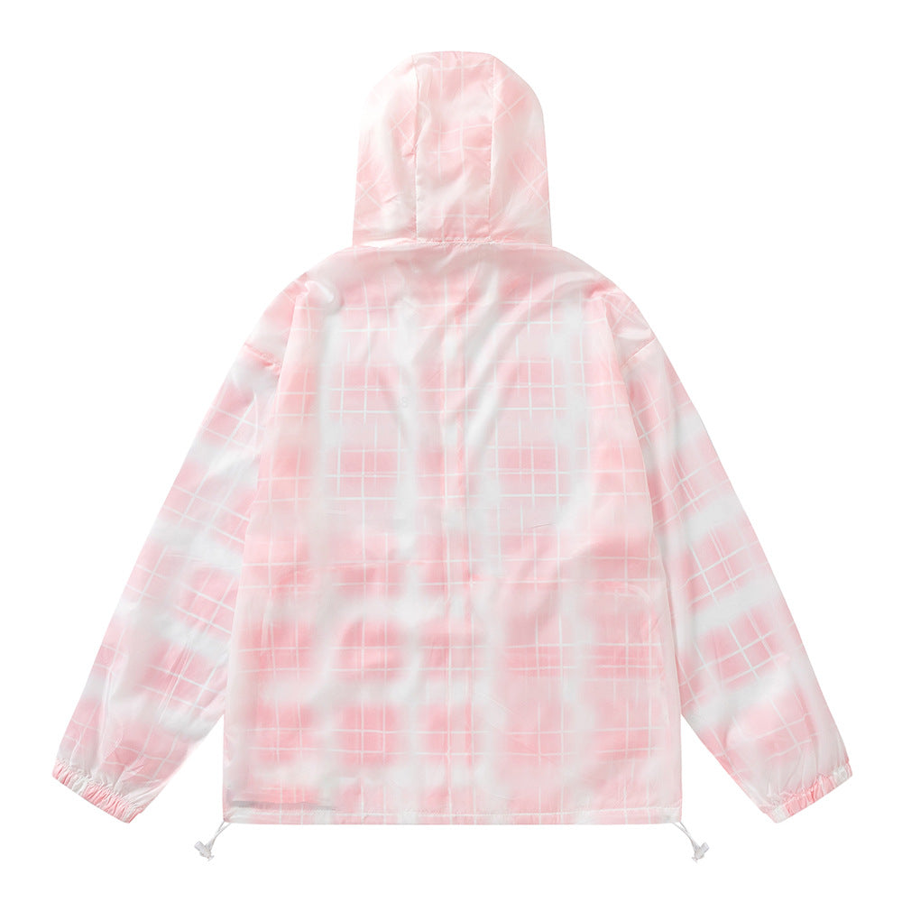 Gradient Plaid Lightweight Sun Protection Clothing - iztia