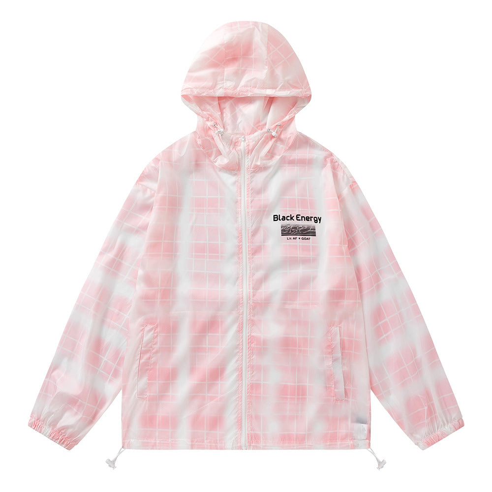 Gradient Plaid Lightweight Sun Protection Clothing - iztia