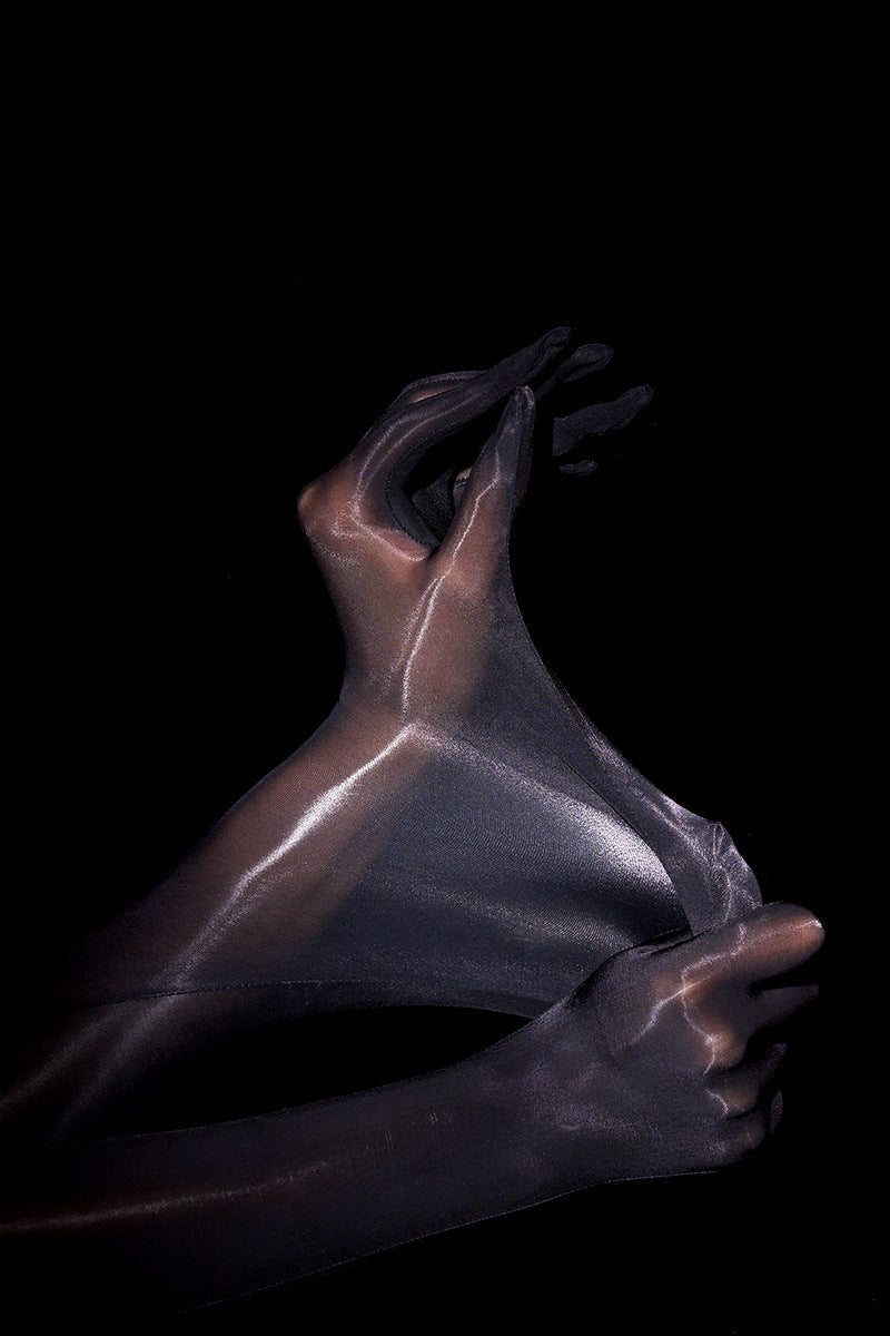 Ultra-thin Five-finger Stockings Gloves Silky - iztia