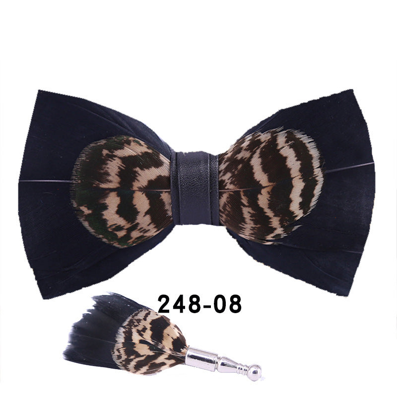 Feather Bow Tie Bow Tie - iztia