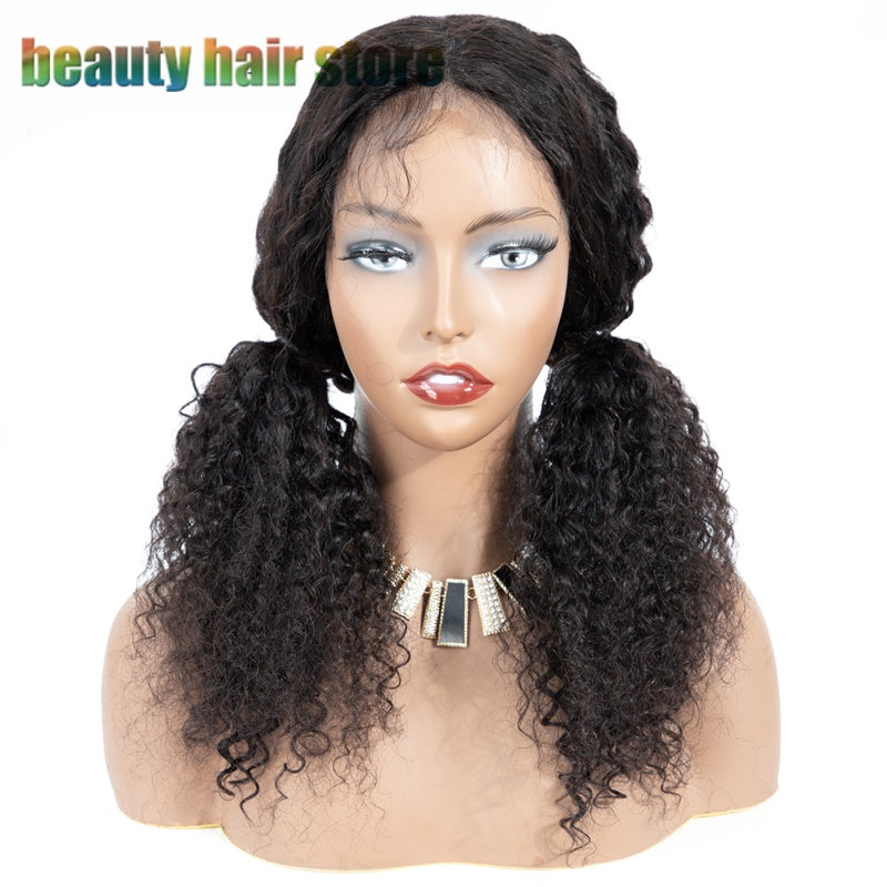 Brazilian Kinky Curly Lace Front Human Hair Wigs - iztia