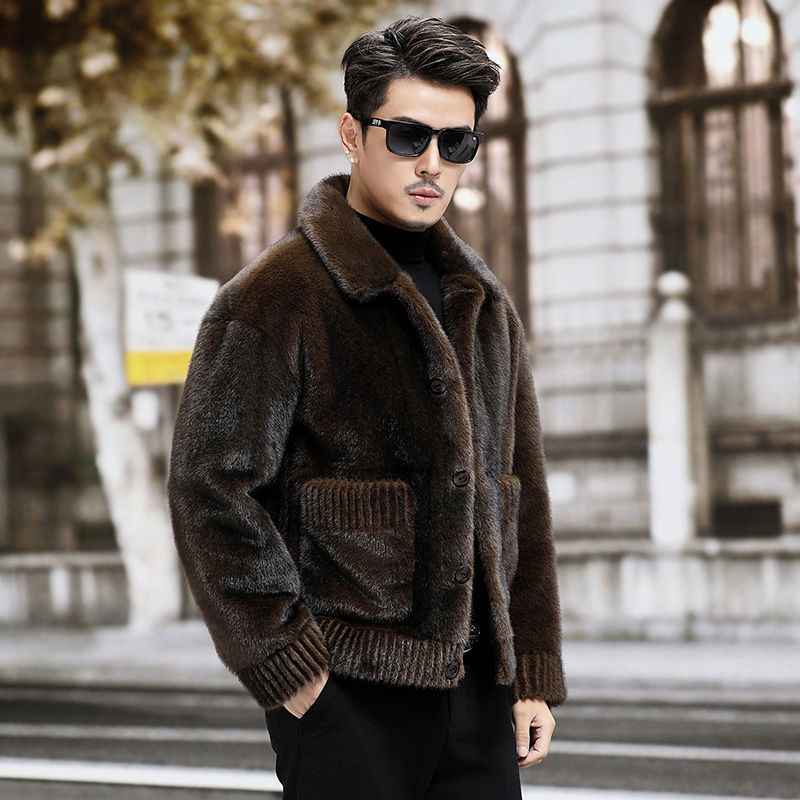 Men's Fur Chenille Coat - iztia