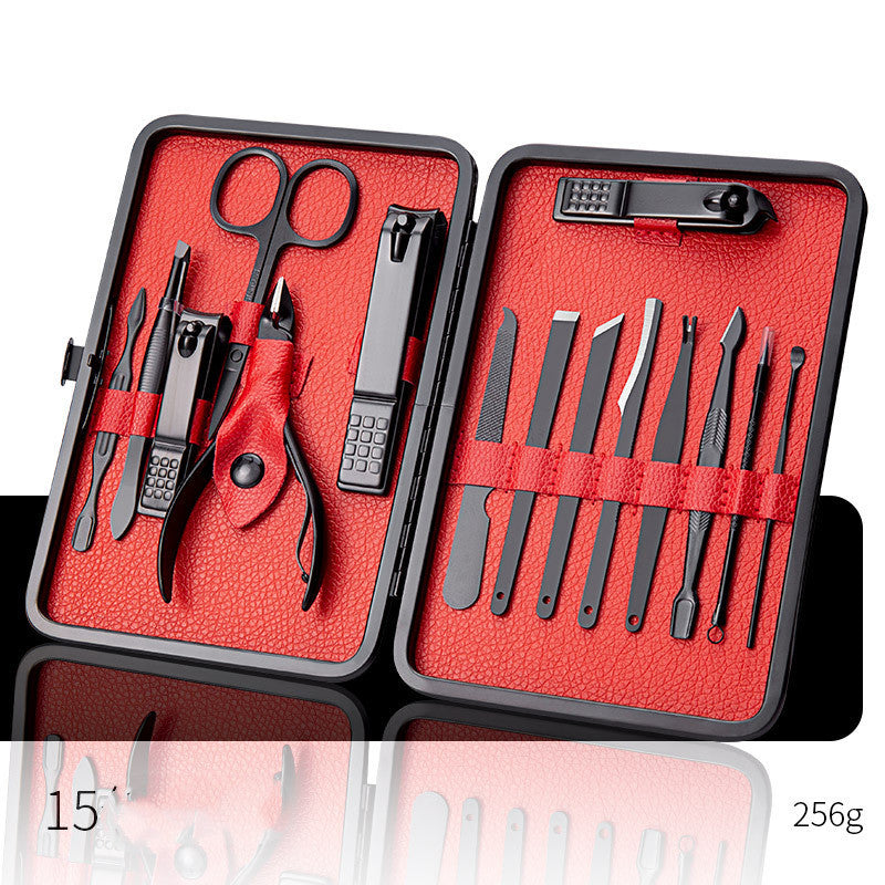 Professional Scissors Nail Clippers Set Ear Spoon Dead Skin Pliers Nail Cutting Pliers Pedicure Knife Nail Groove Trimmers - iztia