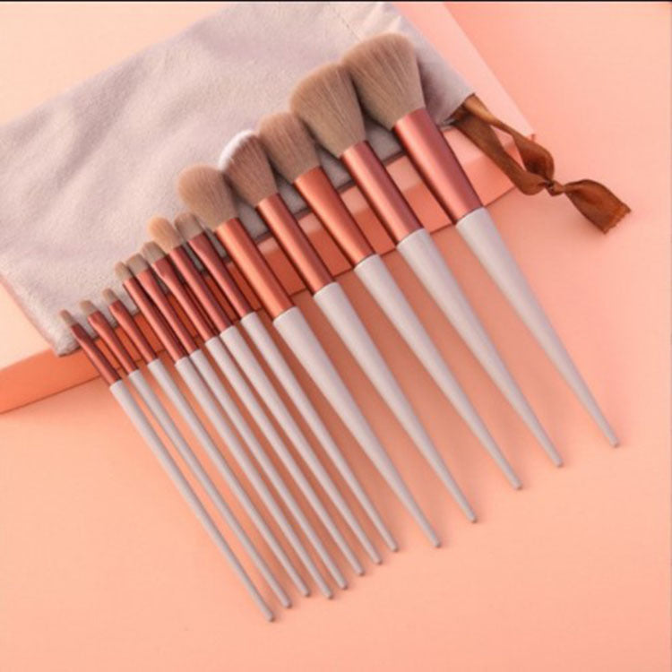 13Pcs Makeup Brush Set Make Up Concealer Brush Blush Powder Brush Eye Shadow Highlighter Foundation Brush Cosmetic Beauty Tools - iztia