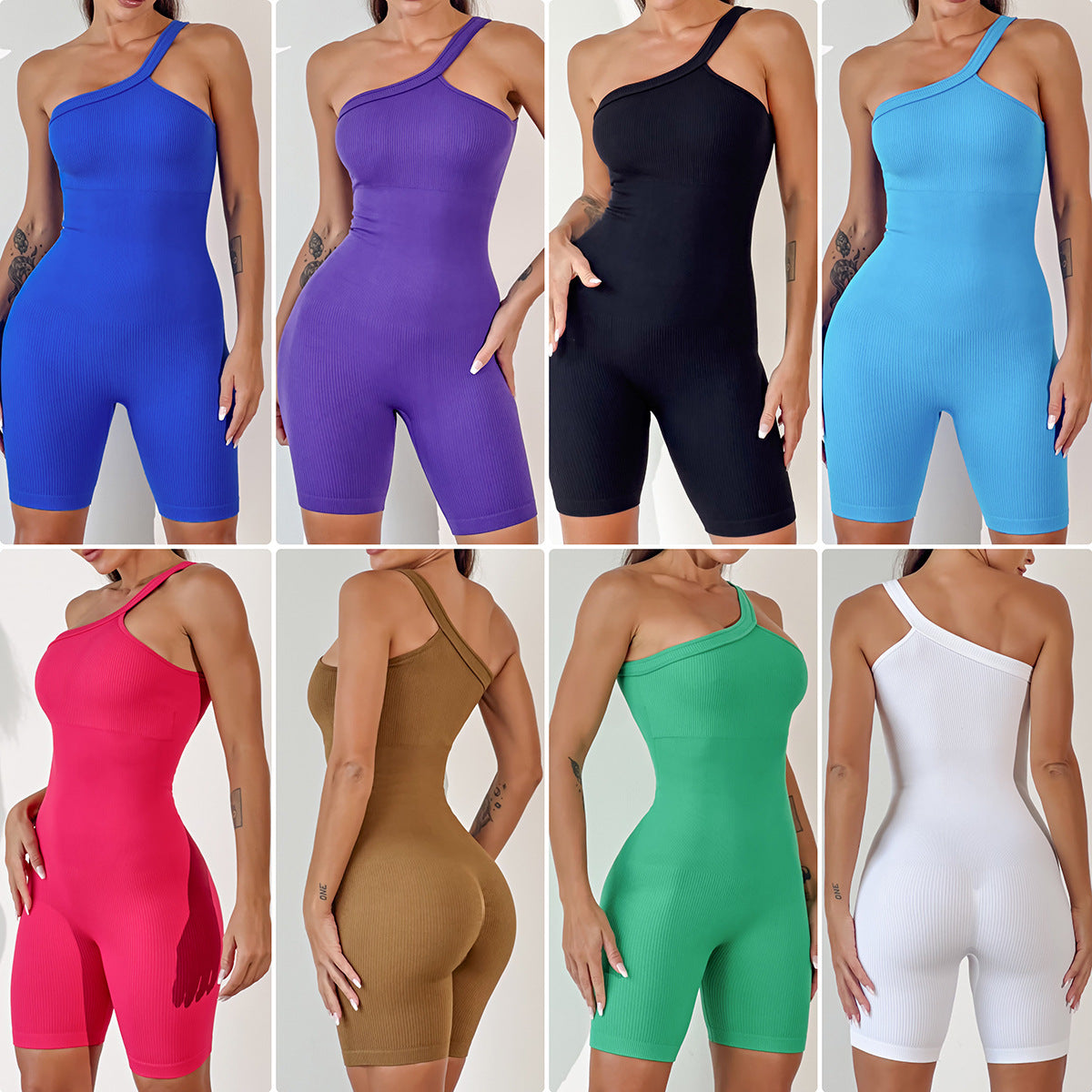 Yoga Wear Pilates Suit Chest Pad Quick-drying Sling One-piece Tights - iztia