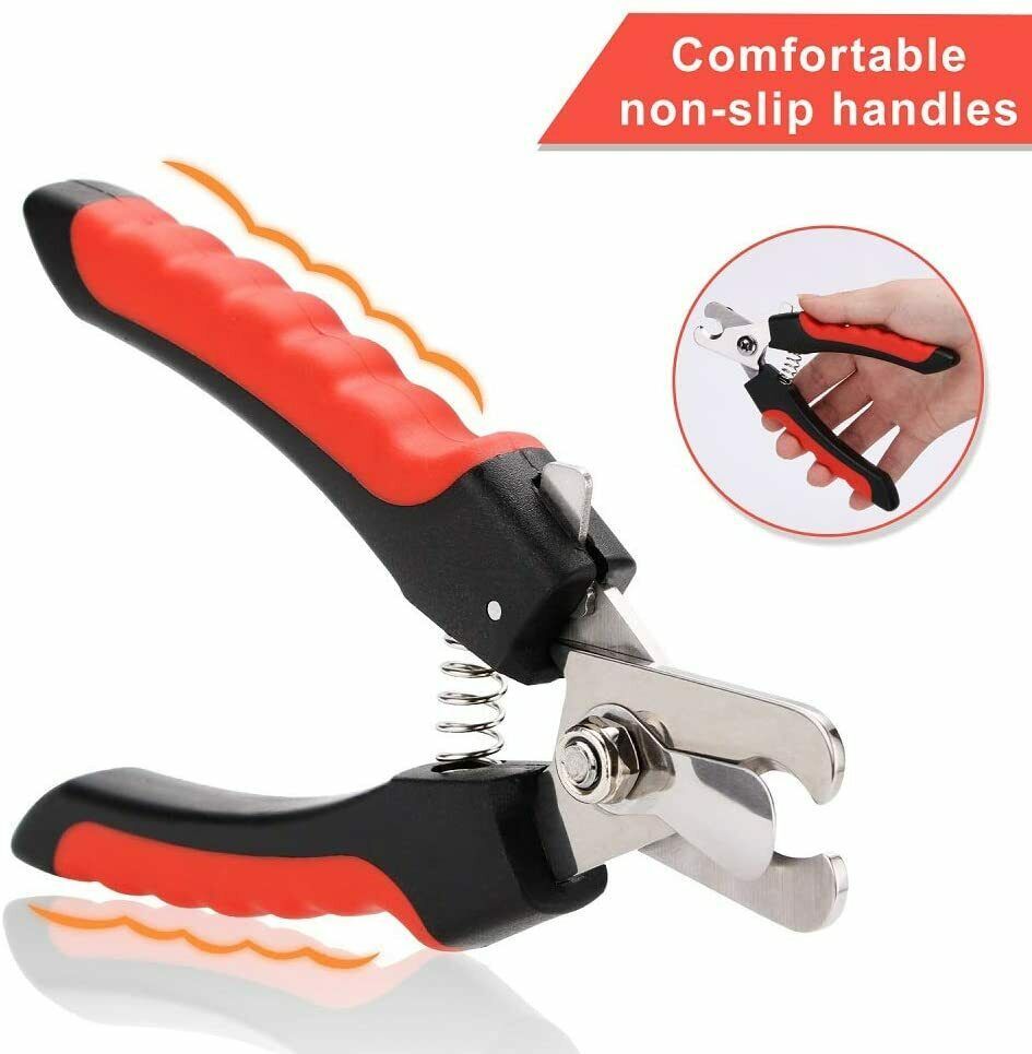 Dog Nail Clippers Nail Trimmer With Safety Guard Razor Pet Grooming - iztia