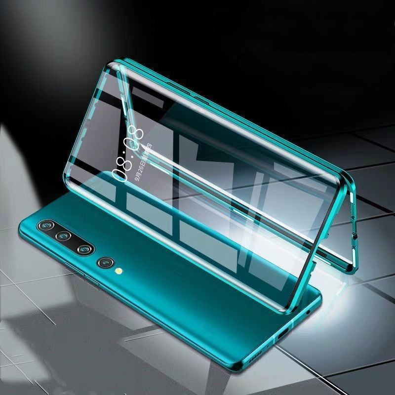 Double-sided Glass Magnetic Metal Phone Case - iztia