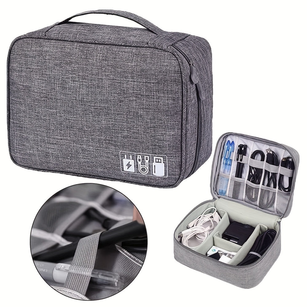 Electronics Organizer Travel Cable Organizer Bag Waterproof Portable Digital Storage Bag Electronic Accessories Case Cable Charger Organizer Case - iztia