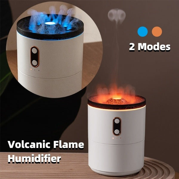 Volcanic Flame Aroma Essential Oil Diffuser USB Portable Jellyfish Air Humidifier Night Light Lamp Fragrance Humidifier - iztia